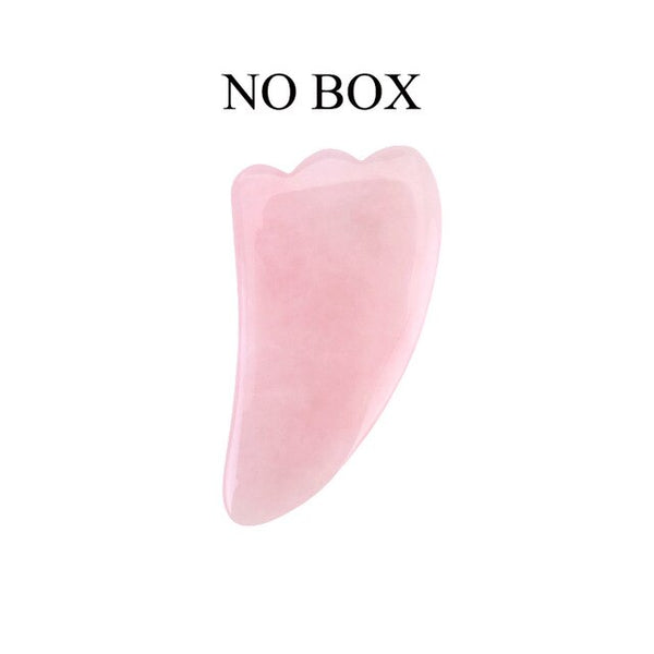 Natural Rose Quartz Facial Massage Crystal Stone Body Jade Massager DermaRoller Skincare Ice Roller Wrinkle Removal Beauty Tool