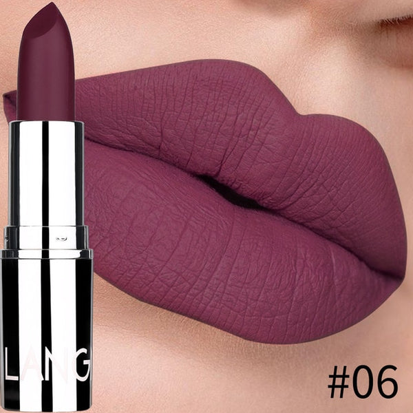 Bullet Matte Lipstick Waterproof Matte Non-stick Cup Lipstick Lasting Make-up Moisturizing Solid Lip Balm TSLM1