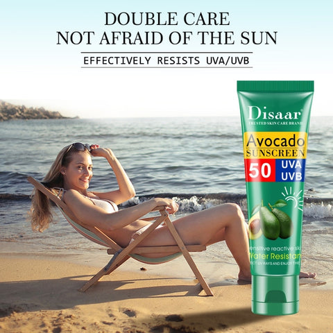 Avocado Sunscreen Lasting Moisturizing Non-greasy Hydrating Anti-UV Sunscreen Screaming Skin Care