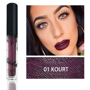 BUD K Brand liquid Kyliejenner lipstick glitter Sexy Color waterproof Long Lasting mate gloss pen Make up red matte lip baton