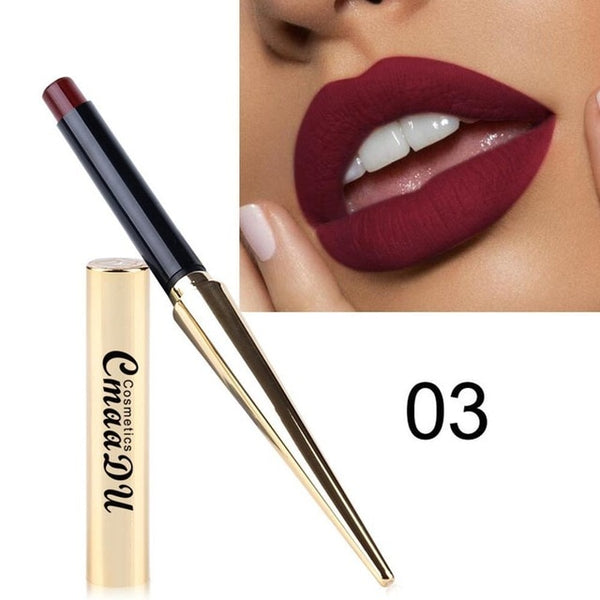 Matte Sexy Nonstick Cup 8 colors Long Lasting Waterproof Makeup Lipstick silky texture durable make up Cosmetic Beauty cmaadu