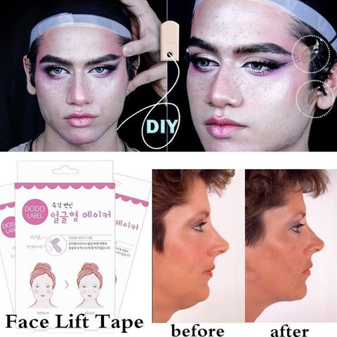 40pcs Lift Face Sticker Instant Waterproof V Shape Breathable Makeup Adhesive Tape Invisible Lifting Tighten Chin