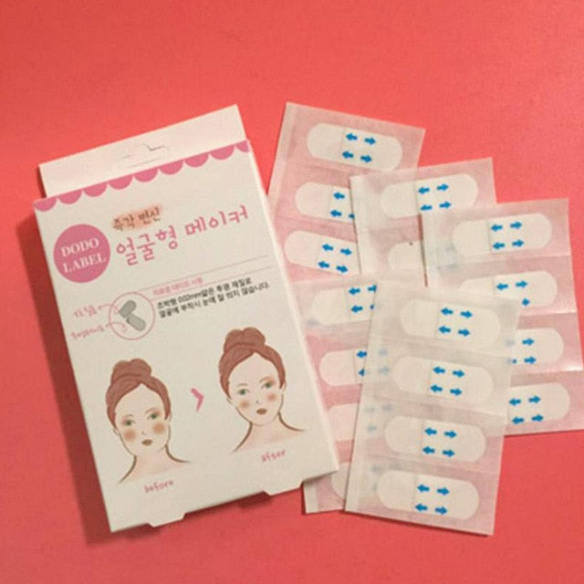 40pcs Lift Face Sticker Instant Waterproof V Shape Breathable Makeup Adhesive Tape Invisible Lifting Tighten Chin