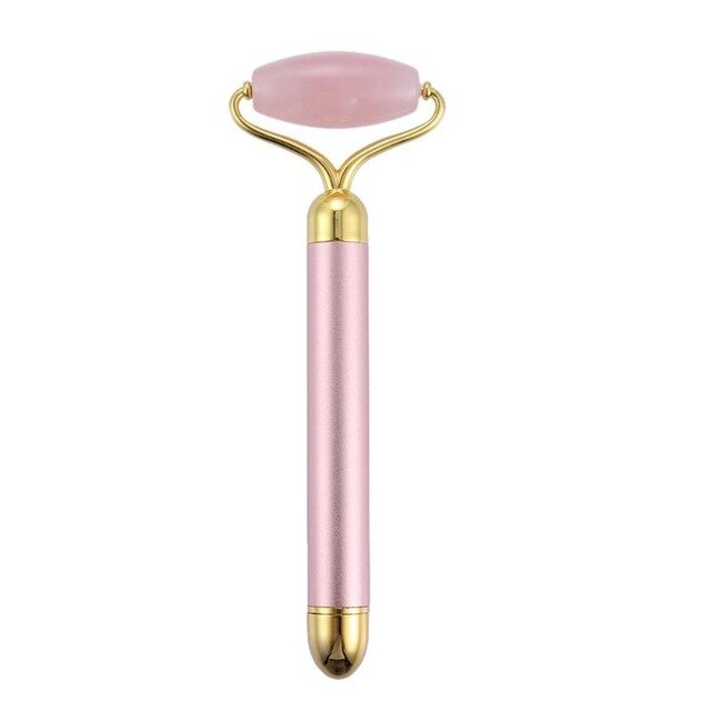 Jade Massage Roller Face-lifting tool Beauty Bar Jade Stone Facial Roller Face Vibration Skincare Massager Device