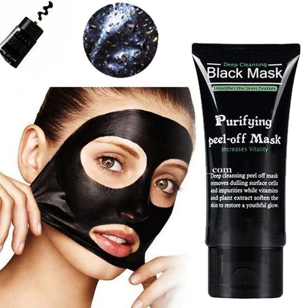 Black Mask Face Blackhead Remover Peeling Mask Suction Blackhead Acne Treatment Deep Cleansing Purifying Facial Masks