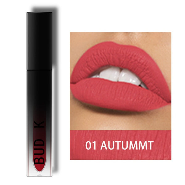 BUD K Brand liquid Kyliejenner lipstick glitter Sexy Color waterproof Long Lasting mate gloss pen Make up red matte lip baton