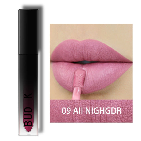 BUD K Brand liquid Kyliejenner lipstick glitter Sexy Color waterproof Long Lasting mate gloss pen Make up red matte lip baton