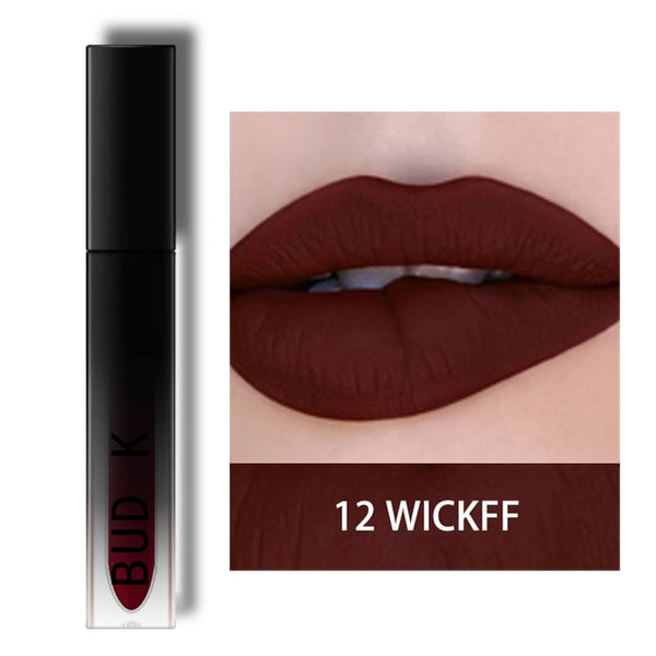BUD K Brand liquid Kyliejenner lipstick glitter Sexy Color waterproof Long Lasting mate gloss pen Make up red matte lip baton