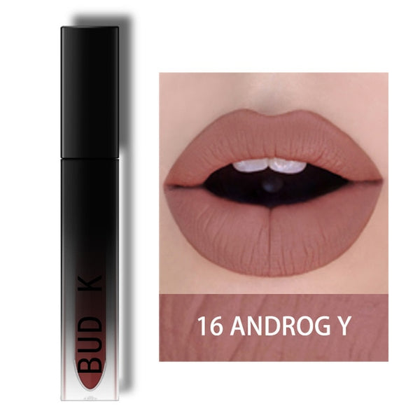 BUD K Brand liquid Kyliejenner lipstick glitter Sexy Color waterproof Long Lasting mate gloss pen Make up red matte lip baton